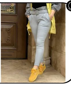 شلوار کمربند دار شیک دخترونه