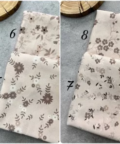 شال نخی کرم طرح گل