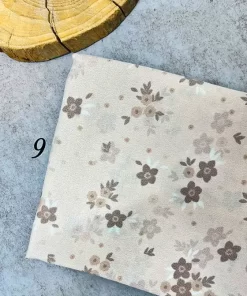شال نخی کرم طرح گل